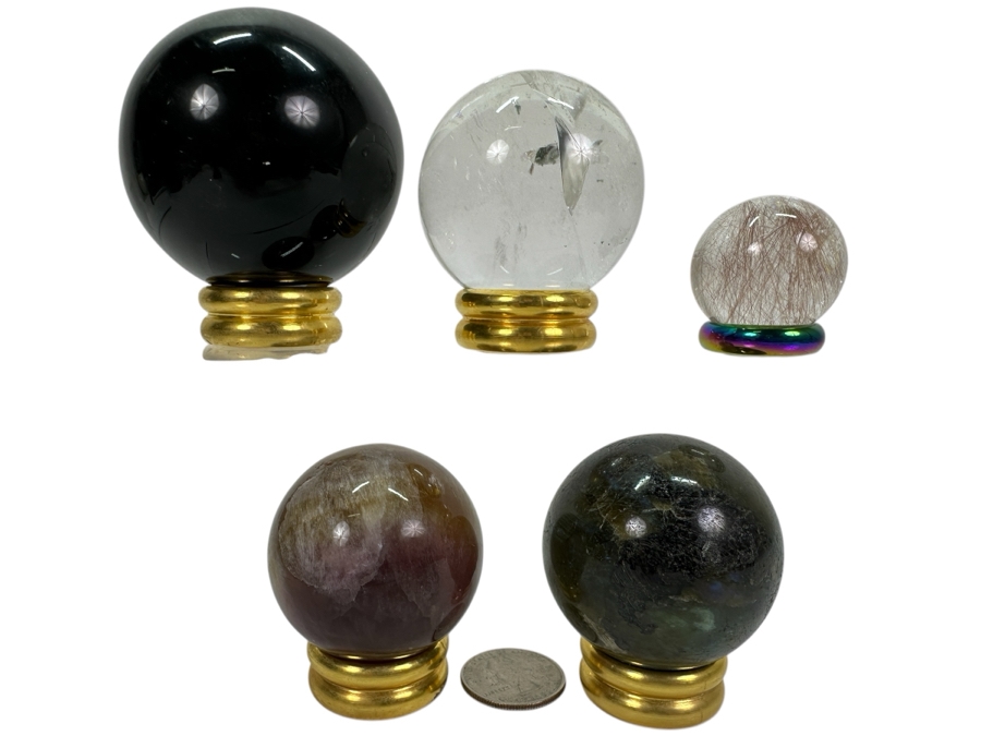 Various Polished Stones & Crystal Spheres [Photo 1]