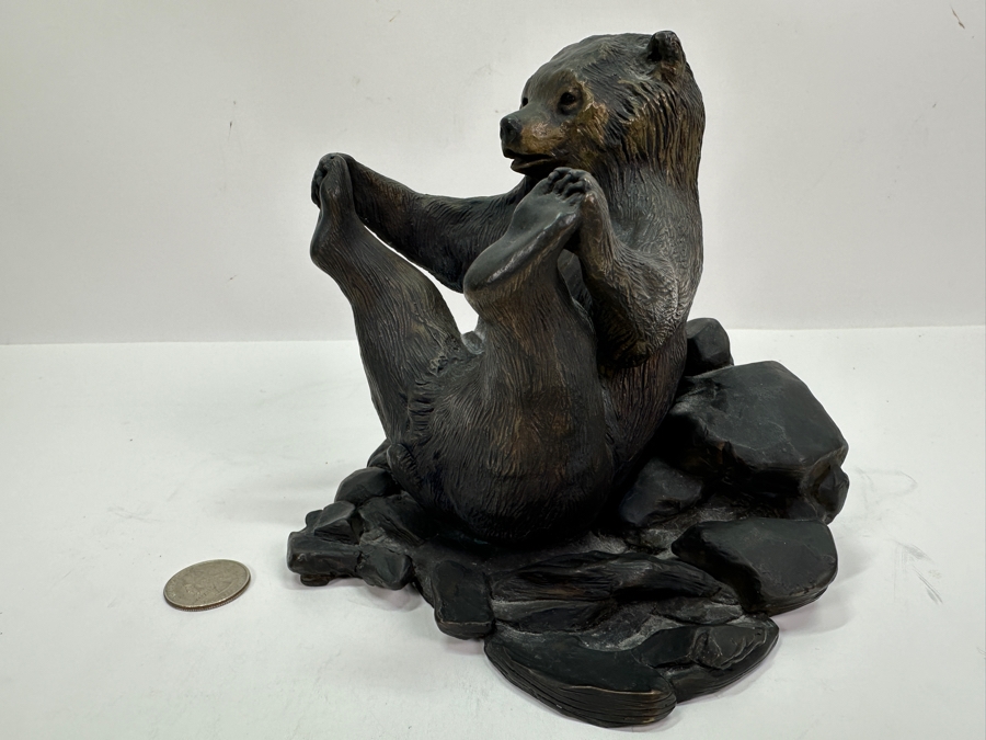 Joan Lacy Limited Edition Signed Solid Bronze Bear Figurine Numbered 2 Of 250 6H [Photo 3]