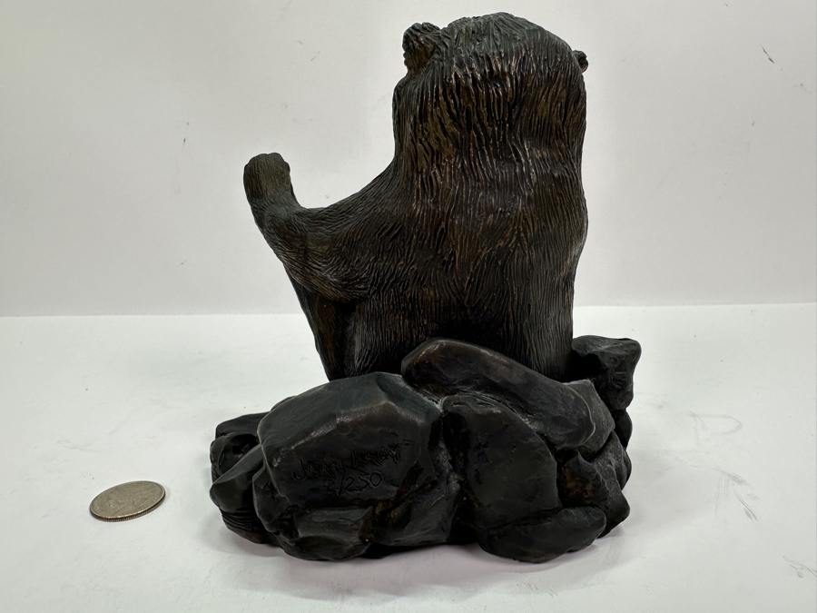 Joan Lacy Limited Edition Signed Solid Bronze Bear Figurine Numbered 2 Of 250 6H [Photo 5]