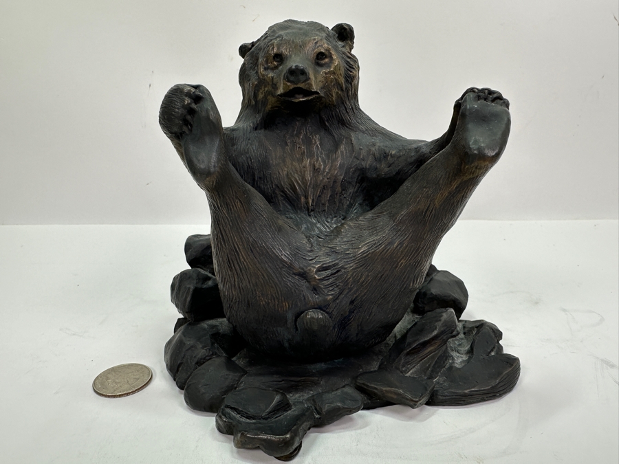 Joan Lacy Limited Edition Signed Solid Bronze Bear Figurine Numbered 2 Of 250 6H [Photo 9]