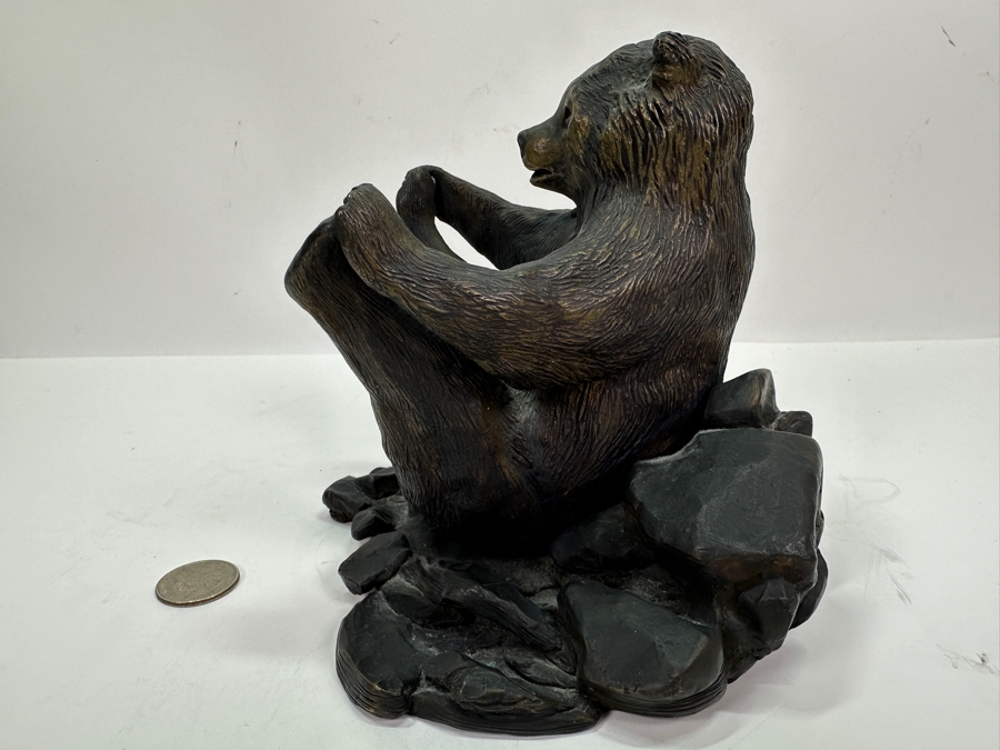 Joan Lacy Limited Edition Signed Solid Bronze Bear Figurine Numbered 2 Of 250 6H [Photo 4]