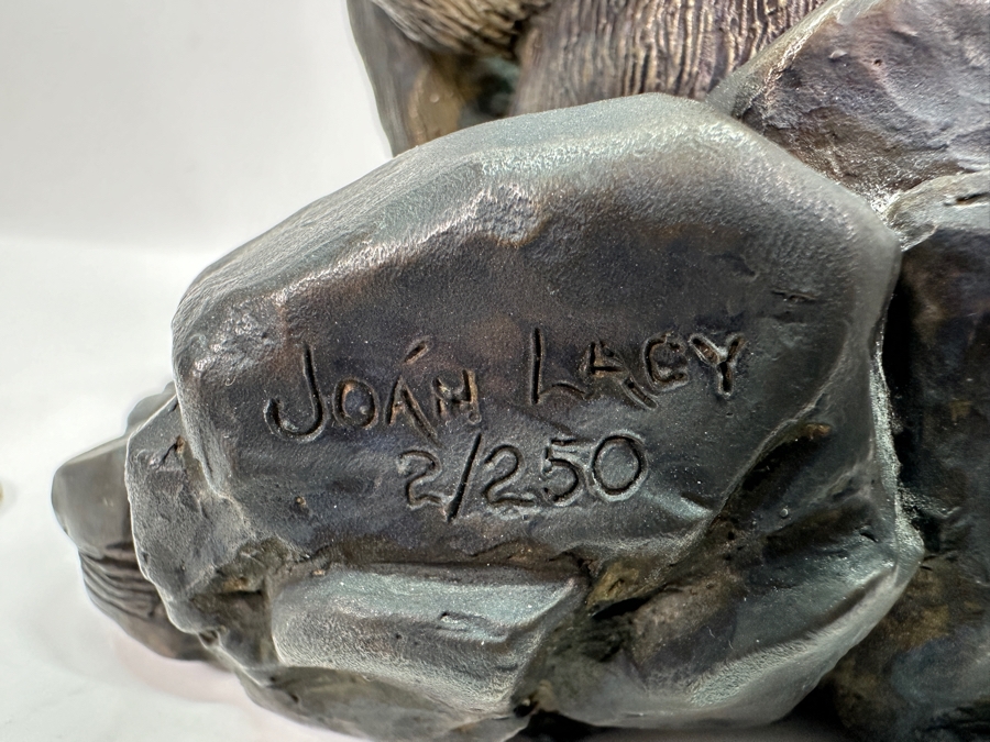 Joan Lacy Limited Edition Signed Solid Bronze Bear Figurine Numbered 2 Of 250 6H [Photo 6]