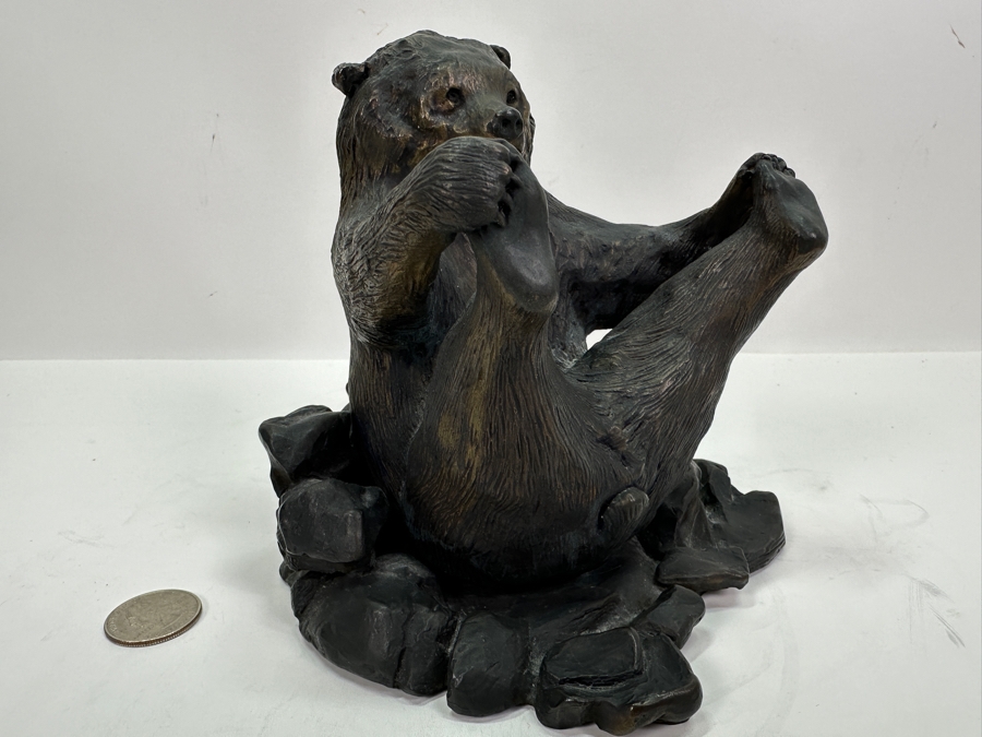 Joan Lacy Limited Edition Signed Solid Bronze Bear Figurine Numbered 2 Of 250 6H [Photo 8]