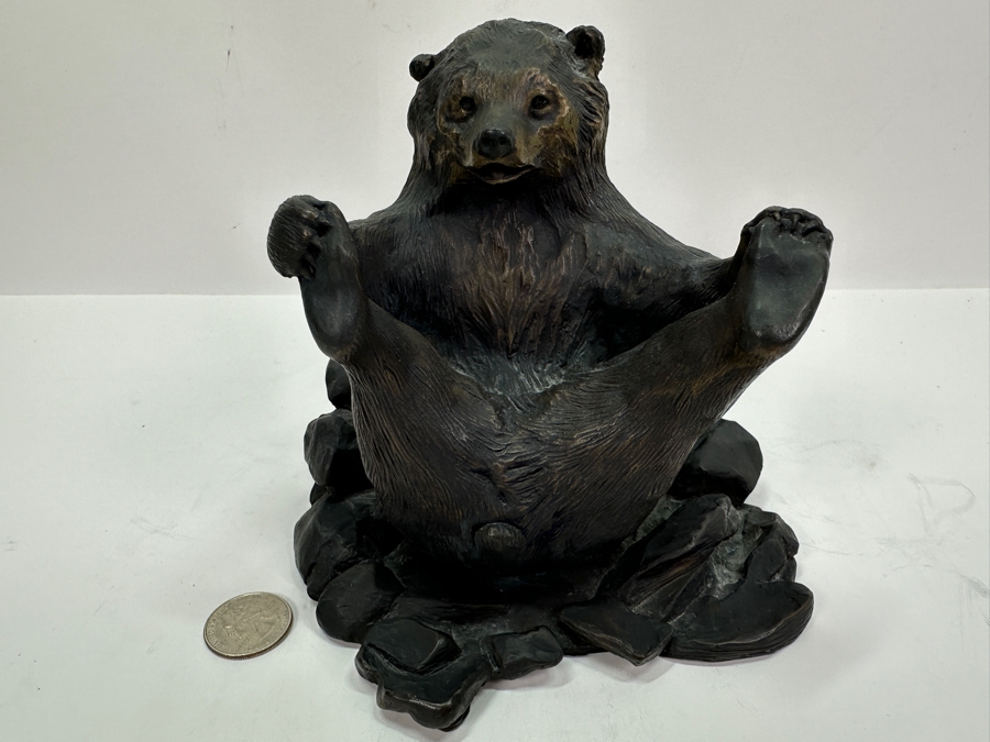 Joan Lacy Limited Edition Signed Solid Bronze Bear Figurine Numbered 2 Of 250 6H [Photo 2]