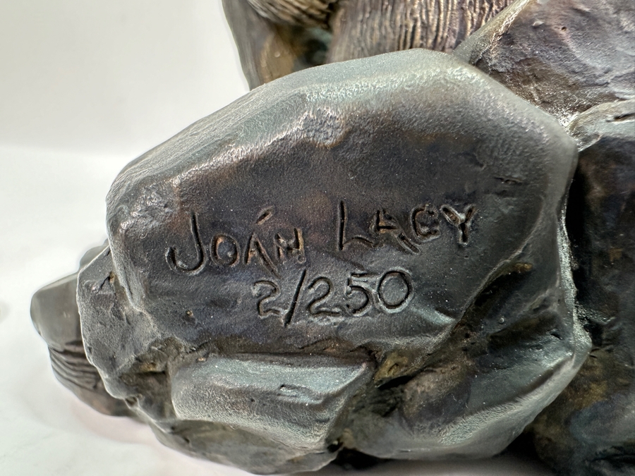 Joan Lacy Limited Edition Signed Solid Bronze Bear Figurine Numbered 2 Of 250 6H [Photo 7]