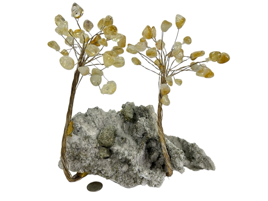 Wire Tree Sculpture With Gemstones 10W X 10H [Photo 1]