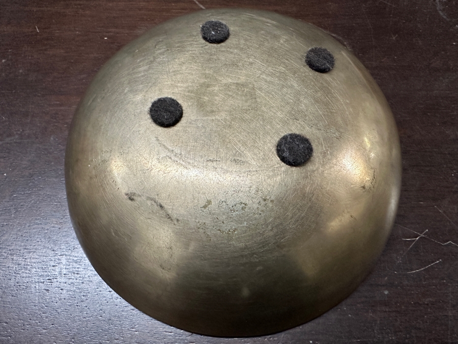 Three Brass Tibetan Bowls In The Key Of A, Bb & E [Photo 8]