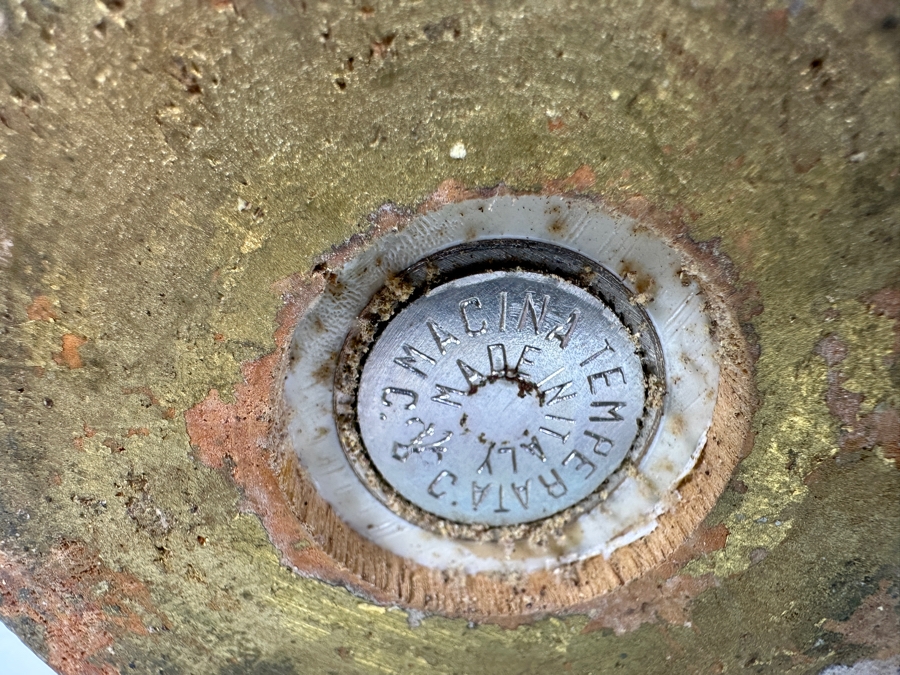 Large Italian Gilt Wooden Pepper Grinder 21H [Photo 5]