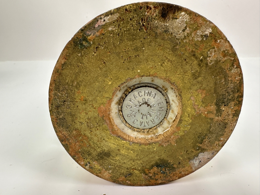 Large Italian Gilt Wooden Pepper Grinder 21H [Photo 4]