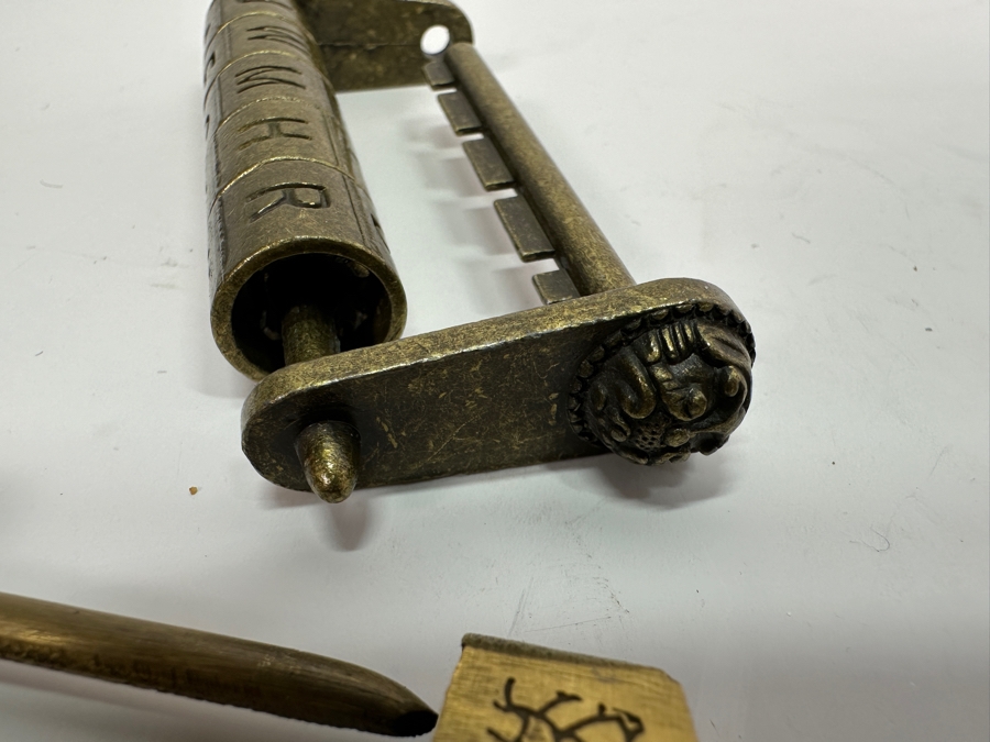 Pair Of Chinese Brass Locks [Photo 4]