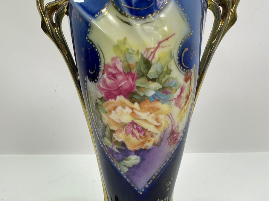 Hand Painted Royal Vienna Germany Vase 9H [Photo 2]