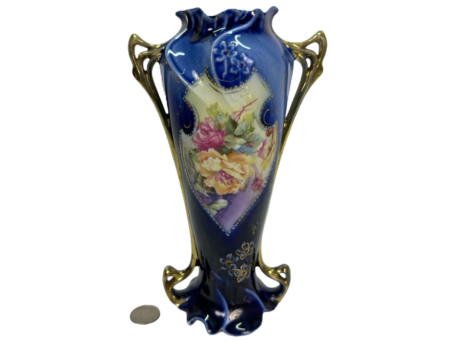 Hand Painted Royal Vienna Germany Vase 9H [Photo 1]