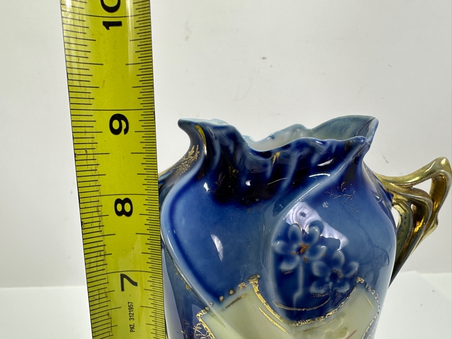 Hand Painted Royal Vienna Germany Vase 9H [Photo 6]
