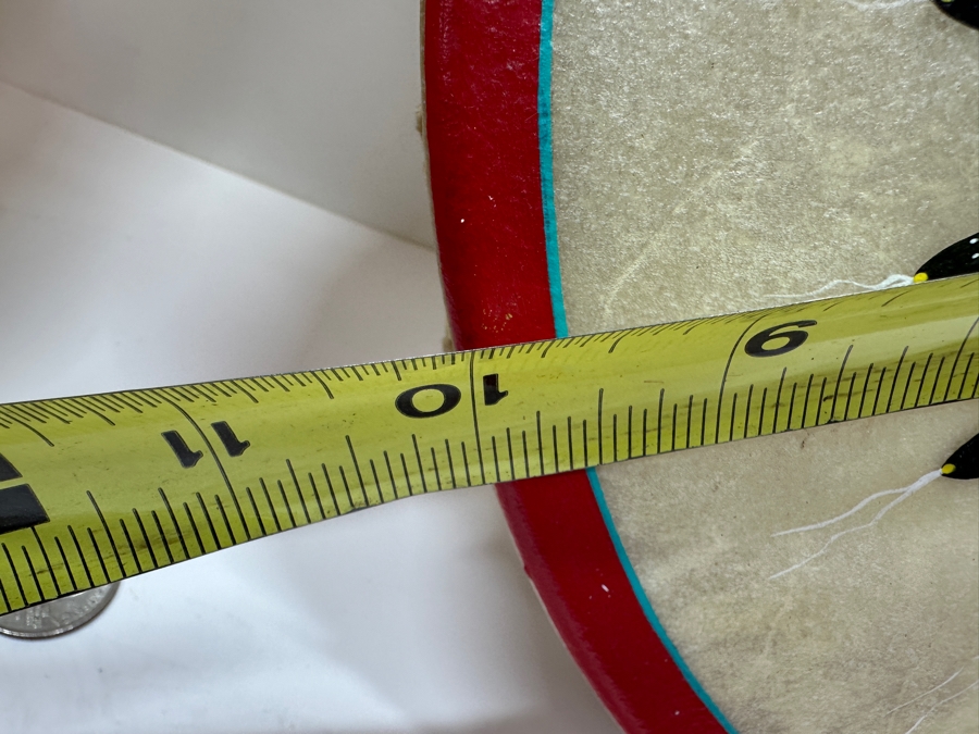 Pair Of Hand Painted Drums By David S. Mills 17W & 10W Large Drum Retails For $190 [Photo 12]