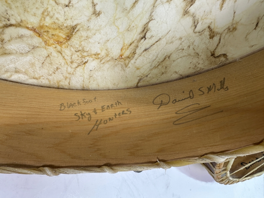 Pair Of Hand Painted Drums By David S. Mills 17W & 10W Large Drum Retails For $190 [Photo 8]