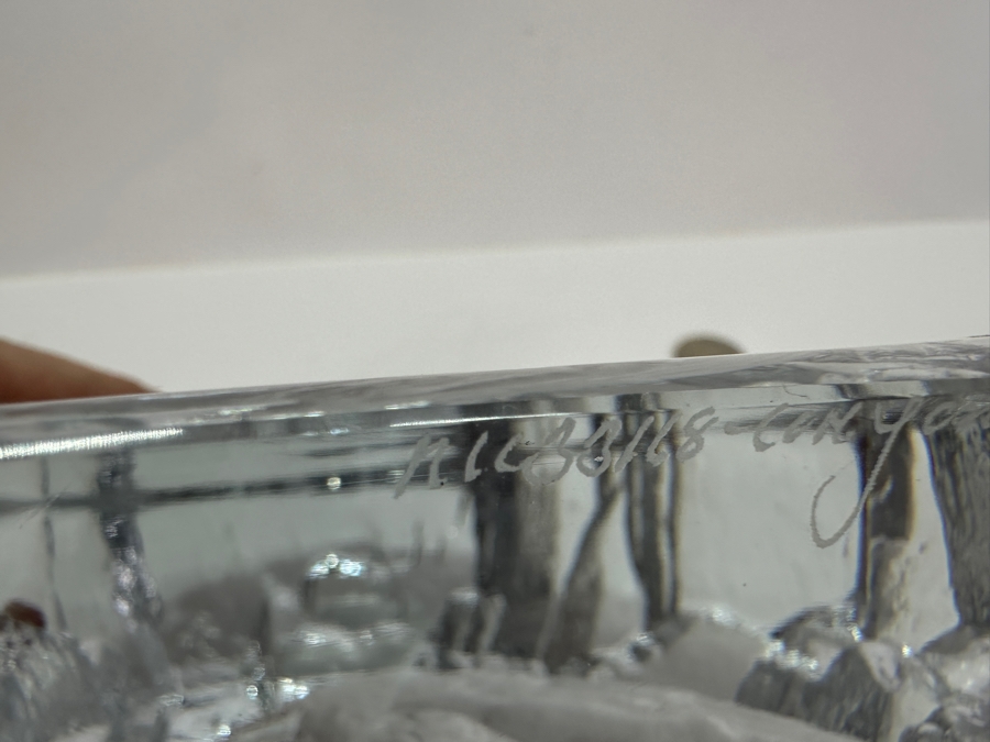 Royal Krona Sweden Crystal Bald Eagle Mats Jonasson 5.5 X 6.5 [Photo 6]