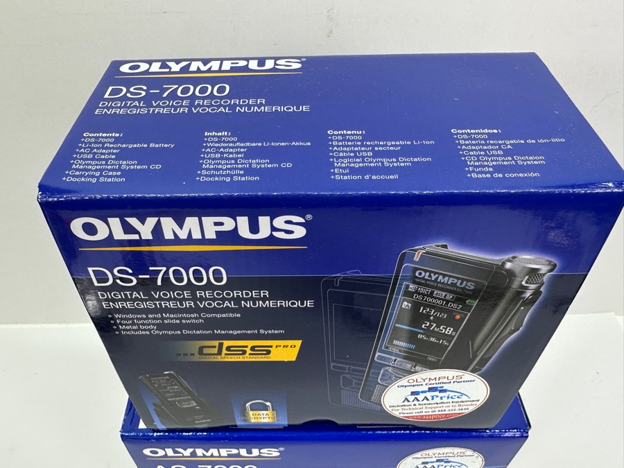 New Olympus DS-7000 Digital Voice Recorder & New Olympus AS-7000 PC Transcription Kit - Dictation Kit [Photo 3]