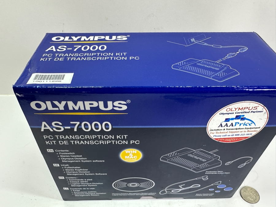 New Olympus DS-7000 Digital Voice Recorder & New Olympus AS-7000 PC Transcription Kit - Dictation Kit [Photo 5]