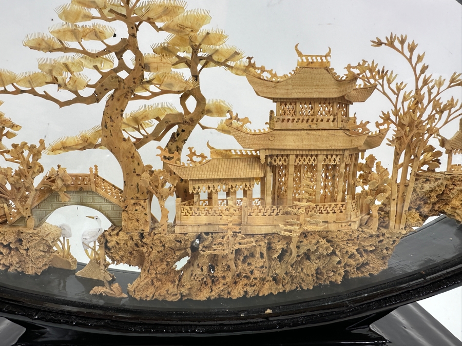 Vintage Chinese Cork Carving From Shanghai 12.5W X 3D X 9H [Photo 5]