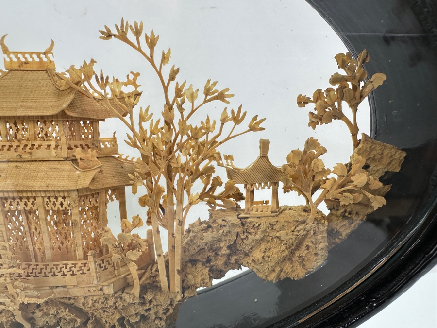 Vintage Chinese Cork Carving From Shanghai 12.5W X 3D X 9H [Photo 7]