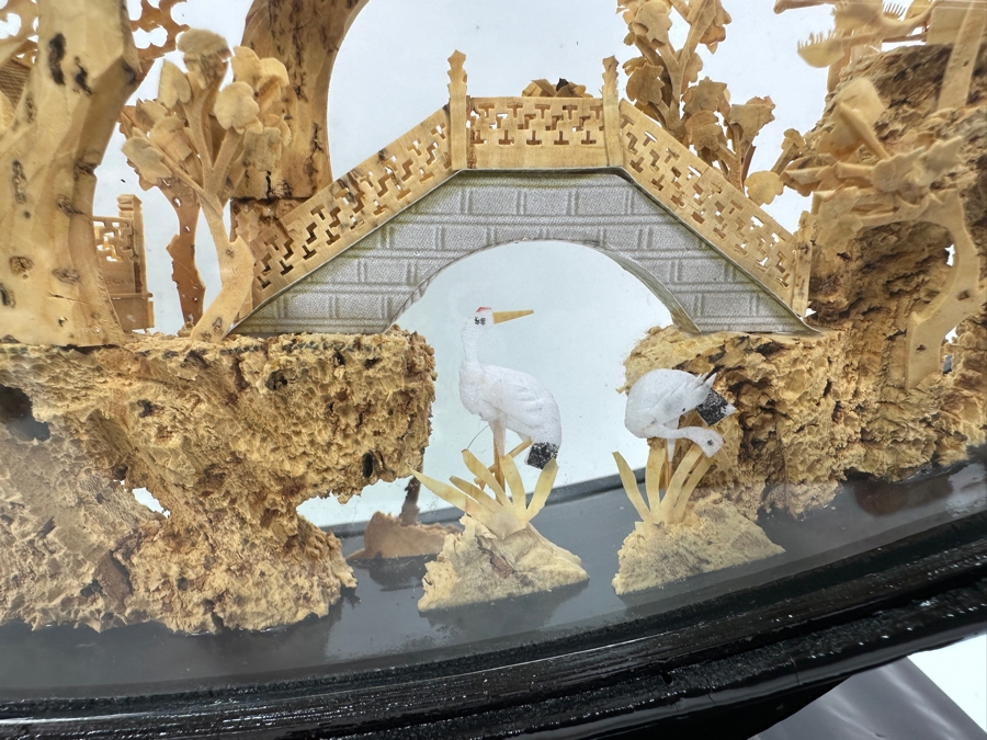 Vintage Chinese Cork Carving From Shanghai 12.5W X 3D X 9H [Photo 11]