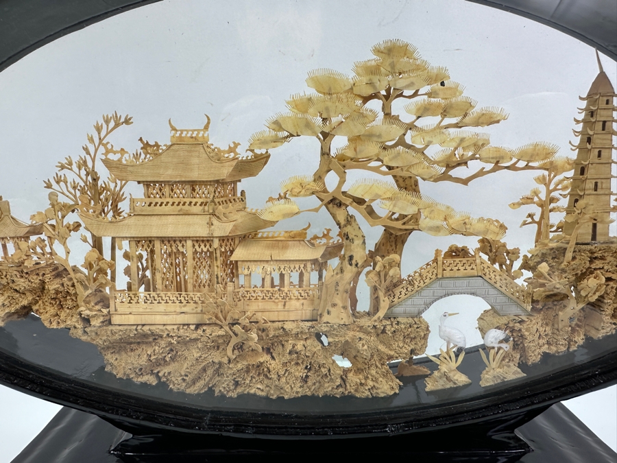 Vintage Chinese Cork Carving From Shanghai 12.5W X 3D X 9H [Photo 10]