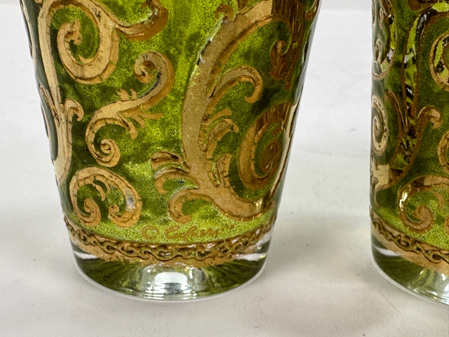 Three Vintage MCM Culver Shot Glasses 2.25H [Photo 3]