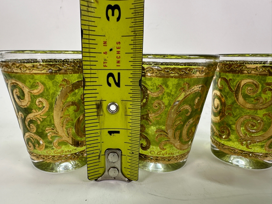 Three Vintage MCM Culver Shot Glasses 2.25H [Photo 4]