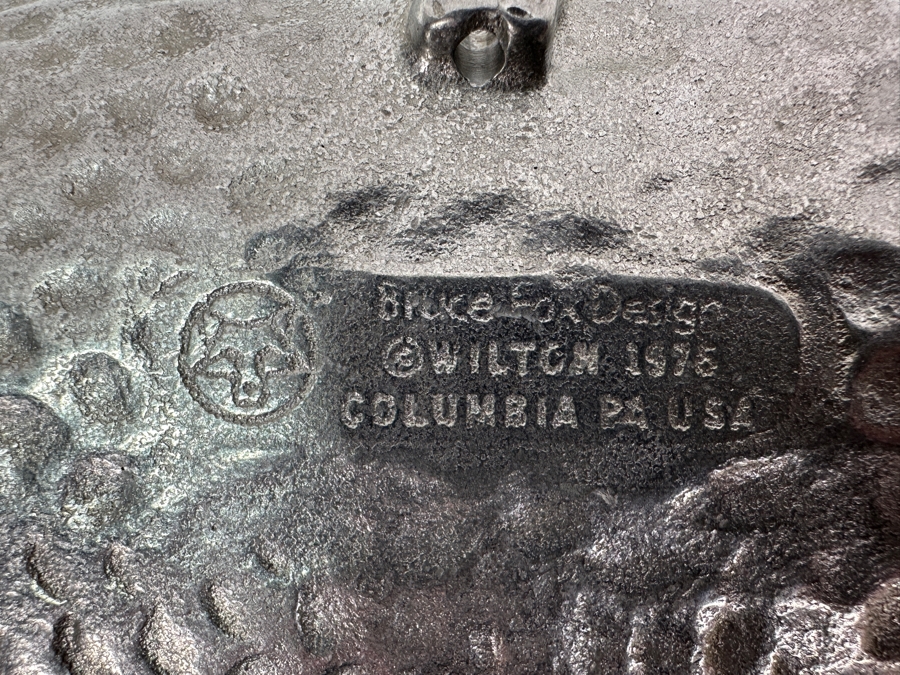 Vintage 1975 Wilton Columbia PA Bruce Fox Design Fish Plate Serving Platter 22.5W [Photo 2]