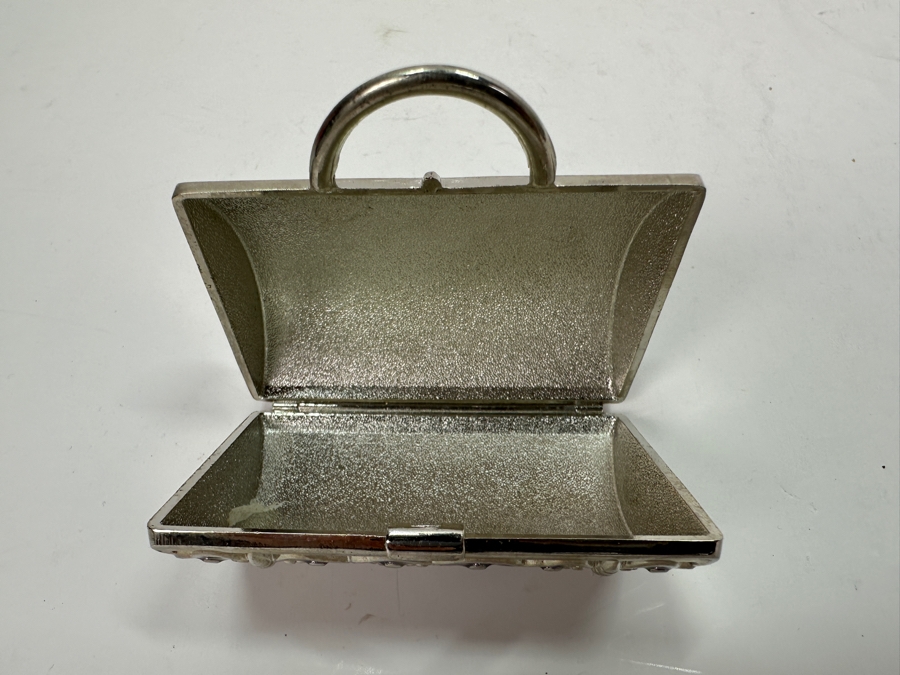 Small Judith Leiber Neiman Marcus Enamel Butterfly Metal Purse [Photo 3]
