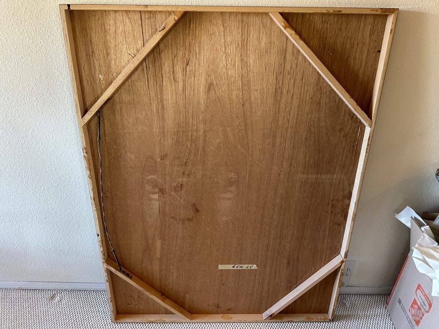 James Turco Large Laminated Abstract Painting On Board Signed Lower Right 44 X 57 [Photo 8]