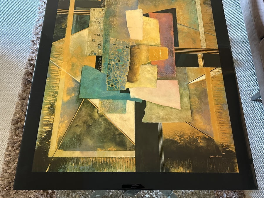 James Turco Large Laminated Abstract Painting On Board Signed Lower Right 44 X 57 [Photo 2]