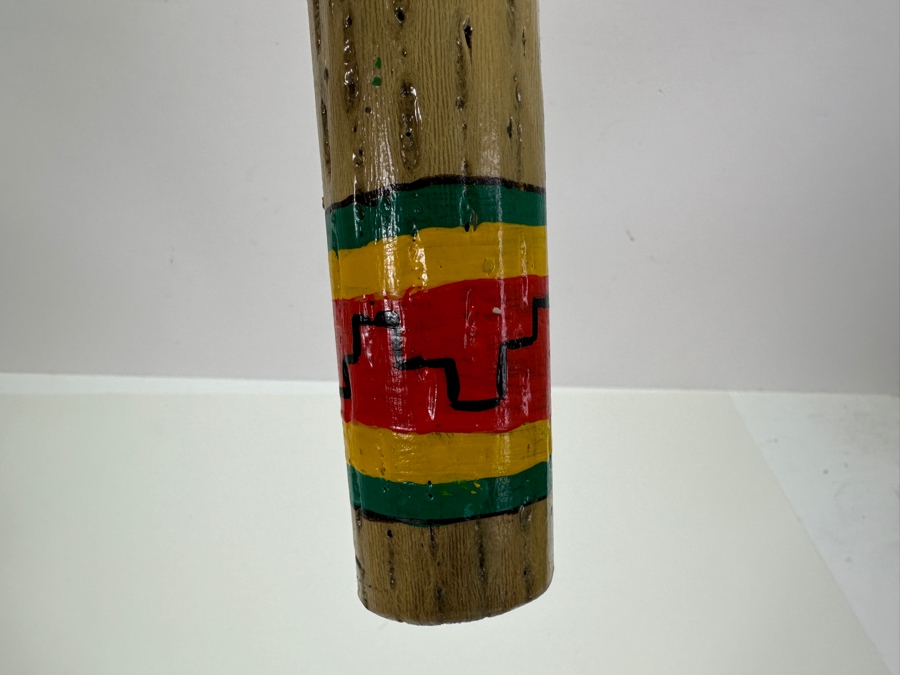 Hand Painted Wooden Rain Stick 29.5L [Photo 4]