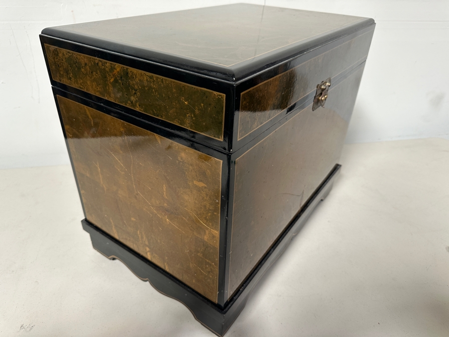 Asian Lacquer Chest On Stand 22W X 14D X 18H [Photo 4]