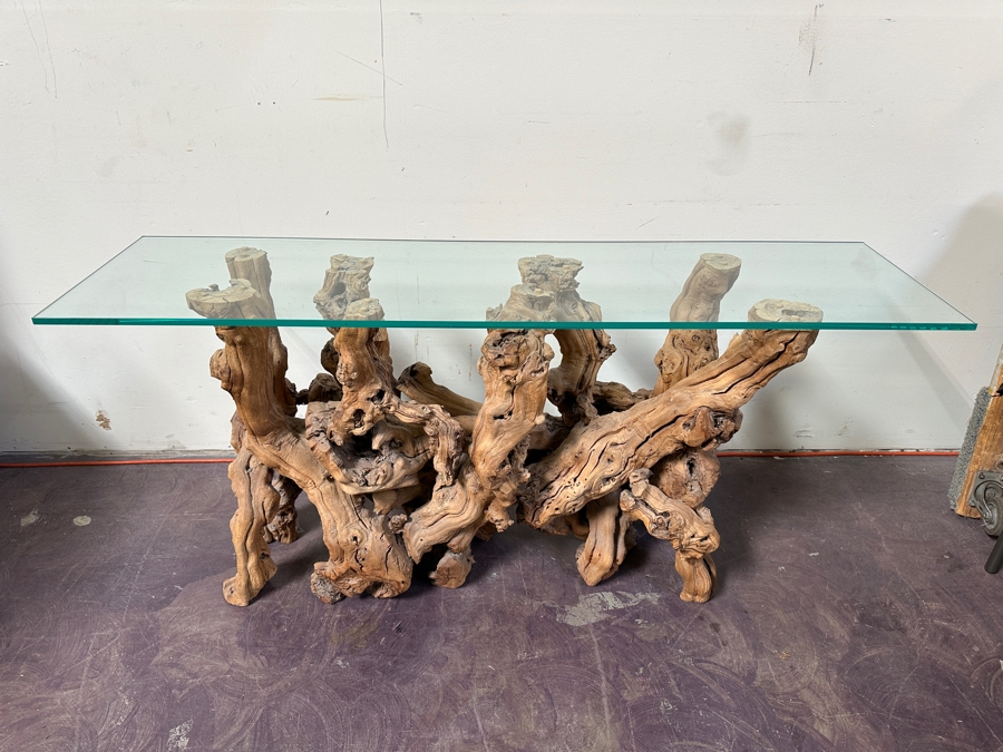 Organic Driftwood Console Table 58W X 16D X 26.5H [Photo 3]