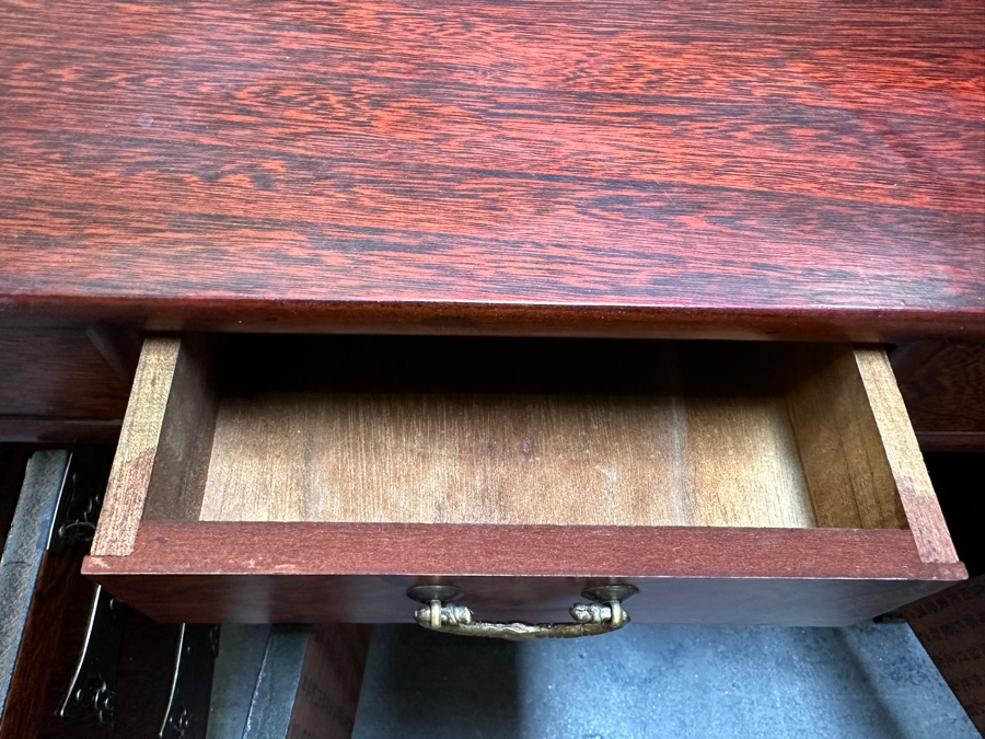 Small Korean Chest Of Drawers With Brass Ornamentation 35.5W X 12.5D X 15H [Photo 5]