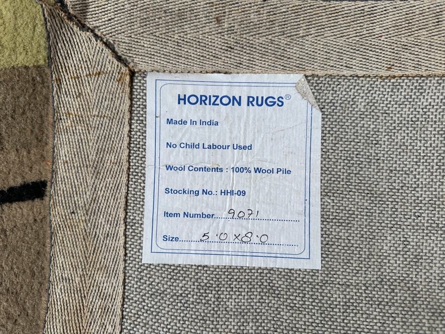 Wool Area Rug Made In India By Horizon Rugs 60 X 96 [Photo 2]