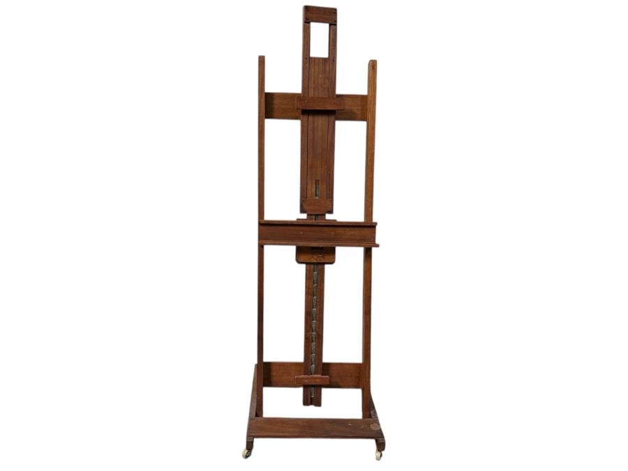 Adjustable Wooden Easel On Casters 24W X 25D X 79H [Photo 2]