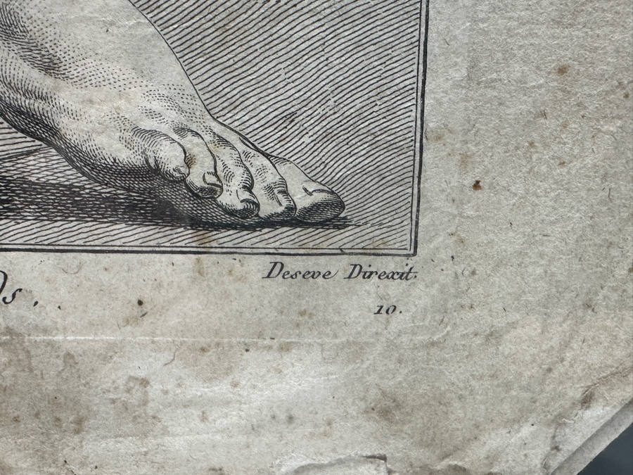 Framed Original Antique Engraving From Diderot - Design: Legs, Feet Plate 13 Encyclopedie Ou Dictionnaire Folio Framed 15 X 18.5 [Photo 4]