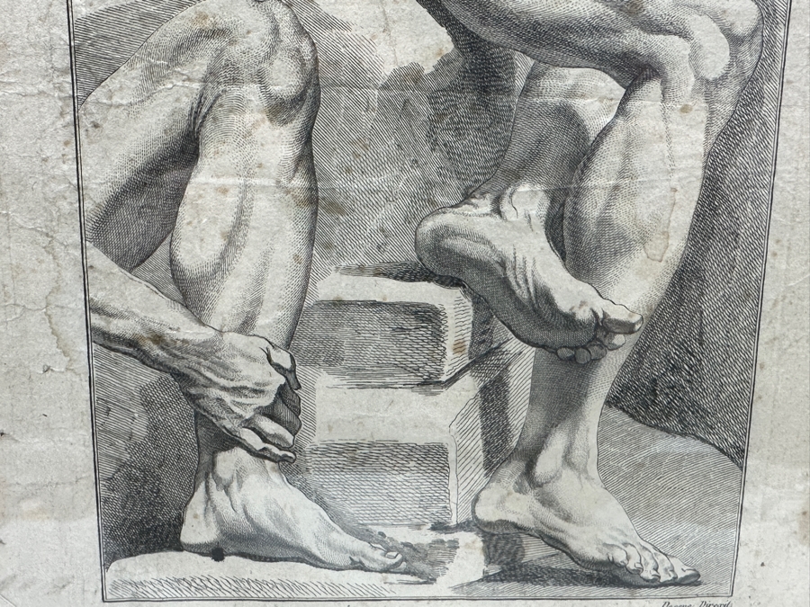 Framed Original Antique Engraving From Diderot - Design: Legs, Feet Plate 13 Encyclopedie Ou Dictionnaire Folio Framed 15 X 18.5 [Photo 5]