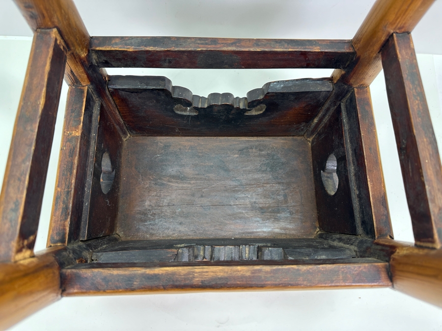 Chinese Wooden Stool 14W X 9D X 14H [Photo 7]