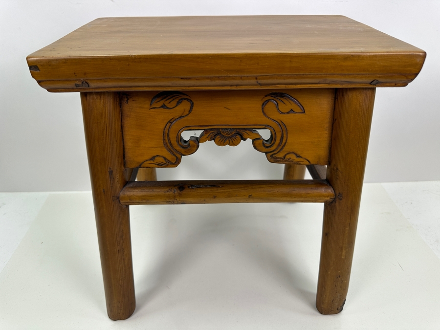 Chinese Wooden Stool 14W X 9D X 14H [Photo 5]