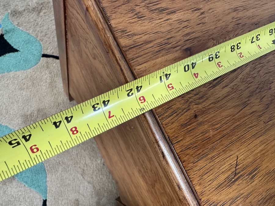 Carved Wooden Trunk 42W X 20D X 22H [Photo 5]