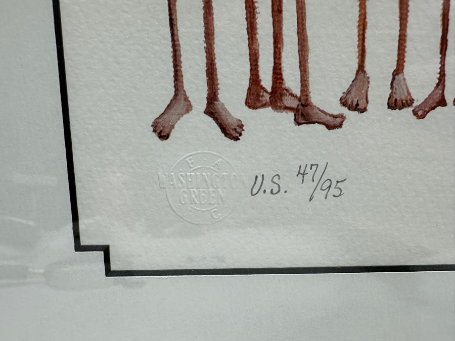 Sarah Jane Szikora Hand Signed Limited Edition Print Titled 'Show Us Your Pants' 2003 9.75 X 7.5 Framed [Photo 5]