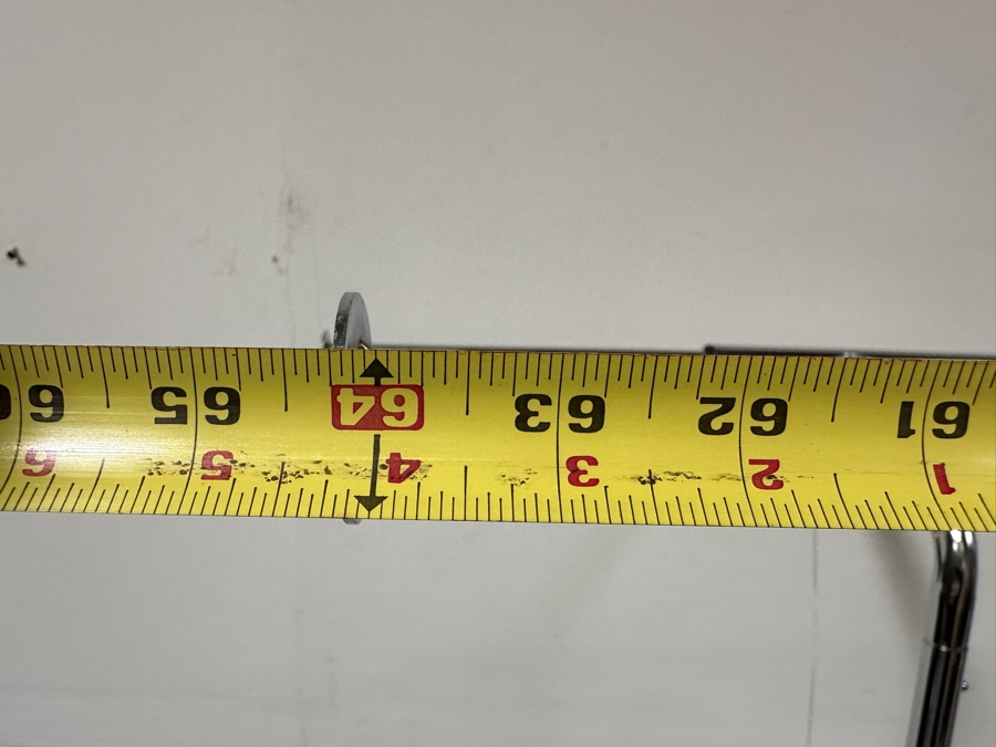 Chrome Adjustable Clothes Rack On Casters 64W X 20D X 61H [Photo 3]