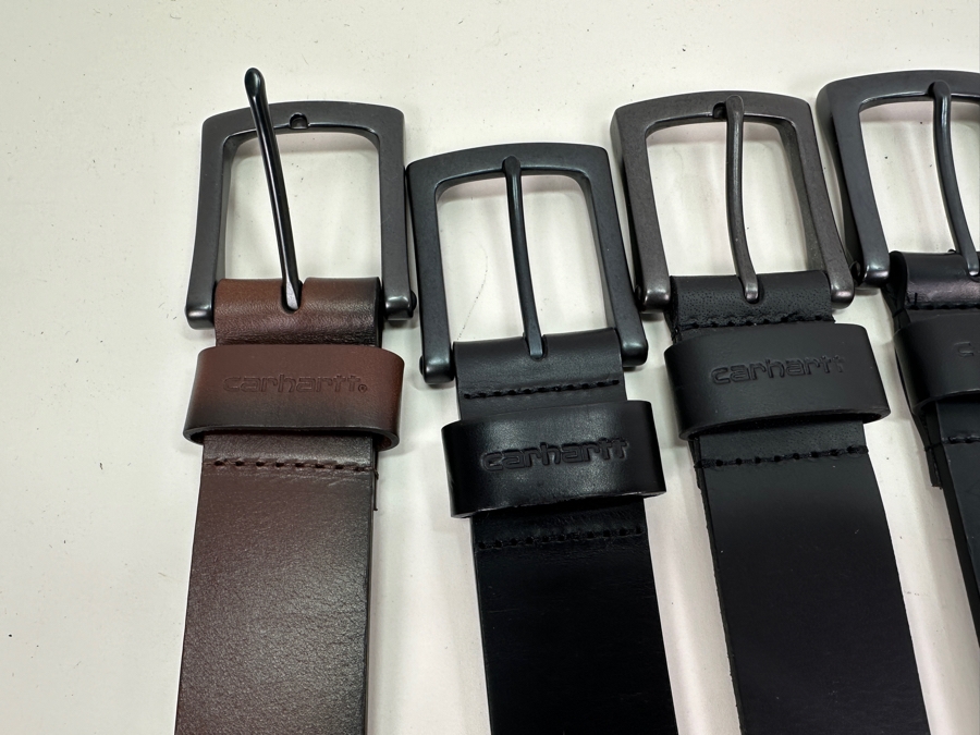 (8) New Carhartt Genuine Leather Belts Size 42 / 44 Retails $300 [Photo 4]