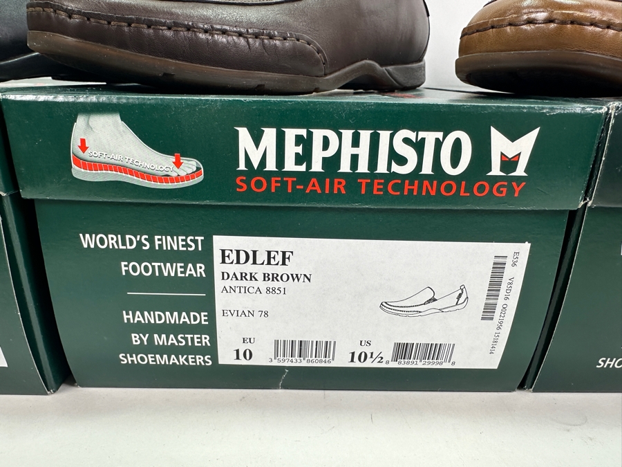 Four New Pair Of Mephisto Men's Shoes - World's Finest Footwear Size 10.5 Retails $1,000+	 [Photo 6]