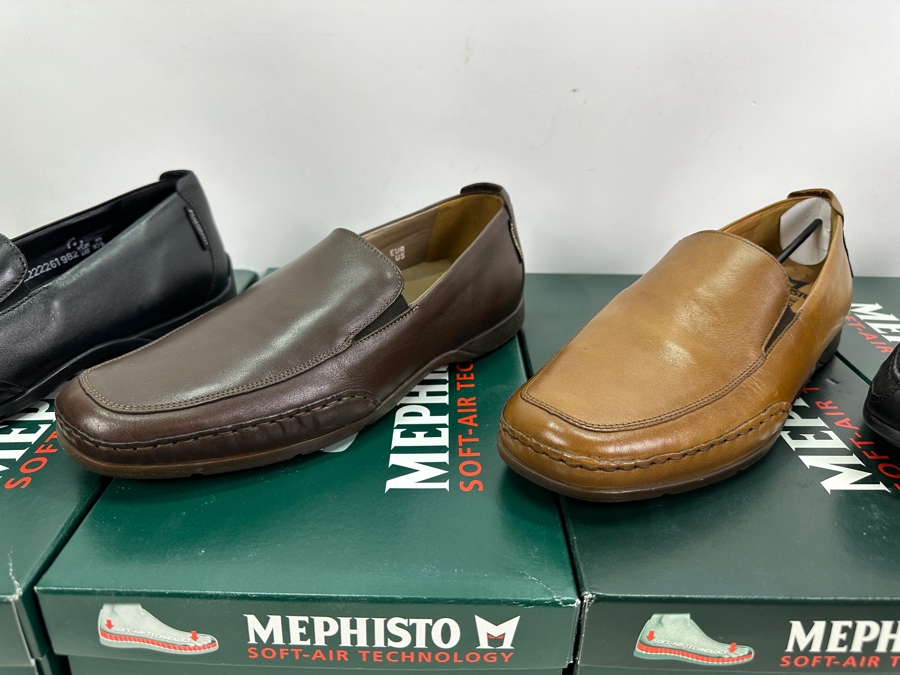 Four New Pair Of Mephisto Men's Shoes - World's Finest Footwear Size 10.5 Retails $1,000+	 [Photo 2]
