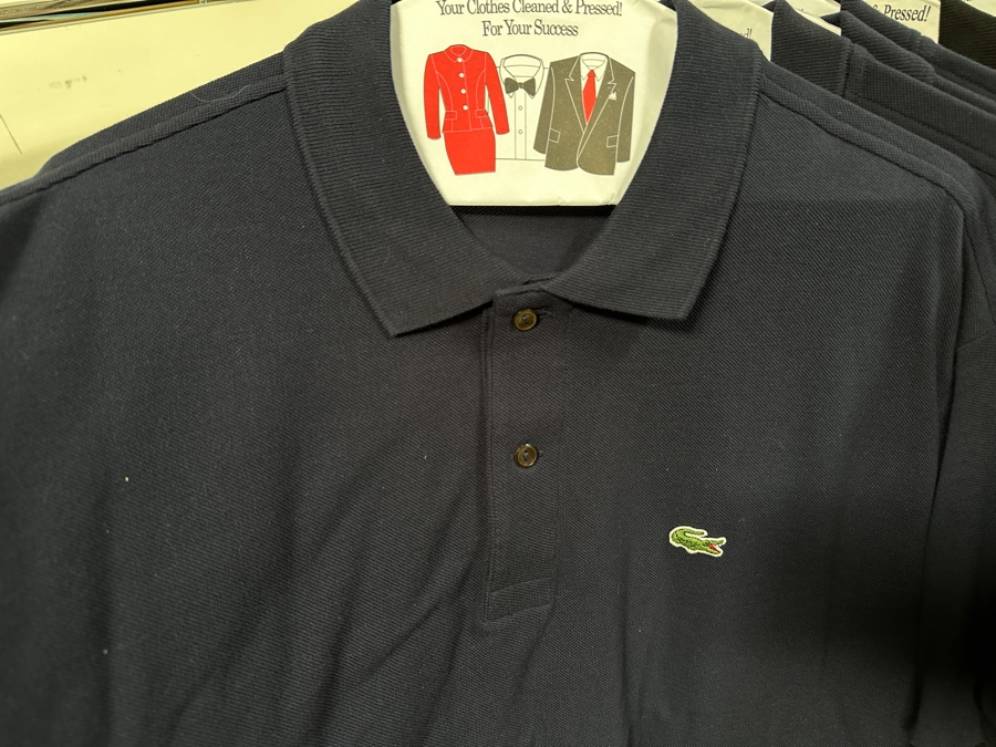 (8) Calvin Klein Polo Shirts Size XXL & (7) Lacoste Polo Shirts Size 8 - Total Of 15 Polo Shirts [Photo 3]
