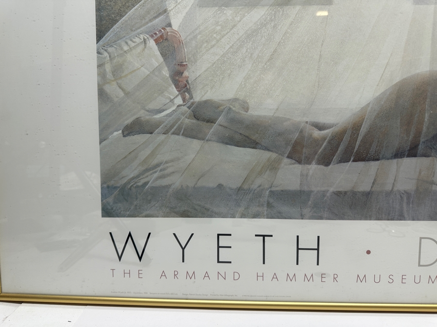 Andrew Wyeth Day Dream Poster By The Armand Hammer Museum Of Art & Cultural Center 1990 Framed 40 X 28 [Photo 2]